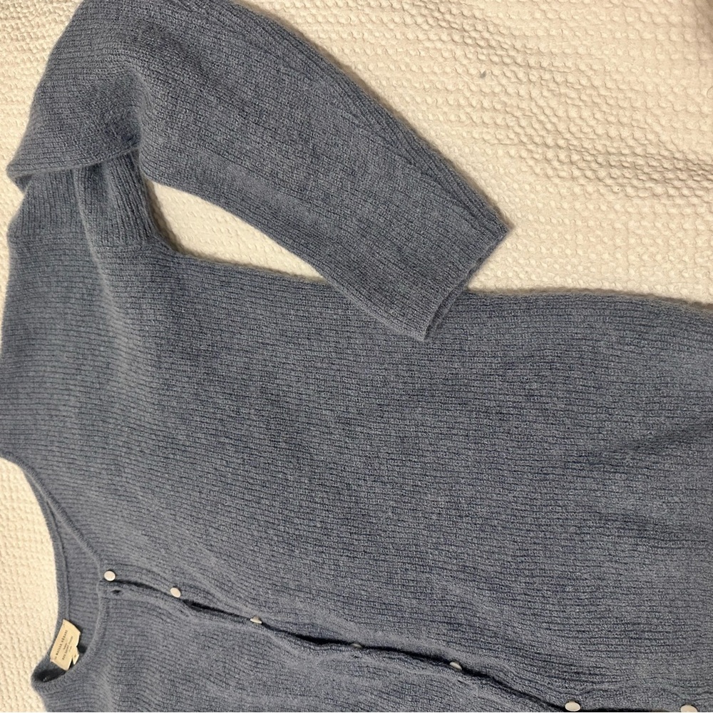 Sezane Gaspard Cardigan in Vintage Blue Size M - Picture 4 of 11
